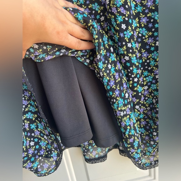 Dressbarn Size 22 Floral Chiffon Maxi Skirt Made in USA Lightweight - Picture 5 of 10